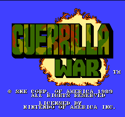Guerrilla War Title Screen